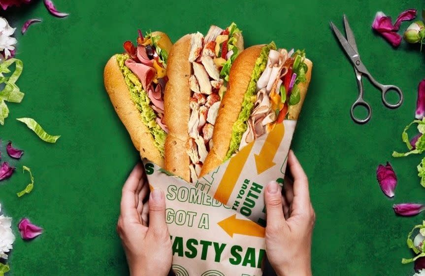 美國速食Subway推出改名抽「終生免費吃潛艇堡」的活動。（翻攝自Subway IG）