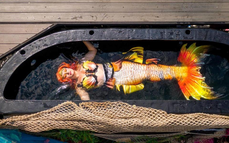 As a little girl, Aurora Rose Watkins, dreamed of becoming a mermaid. As a entrepreneur, she’s been a mermaid for the past 11 years. “It is my full time occupation, believe it or not,” said Watkins, who was in character as Mermaid Nellie, during a promotional video shoot for her business, The Storybook Forest. Tammy Ljungblad