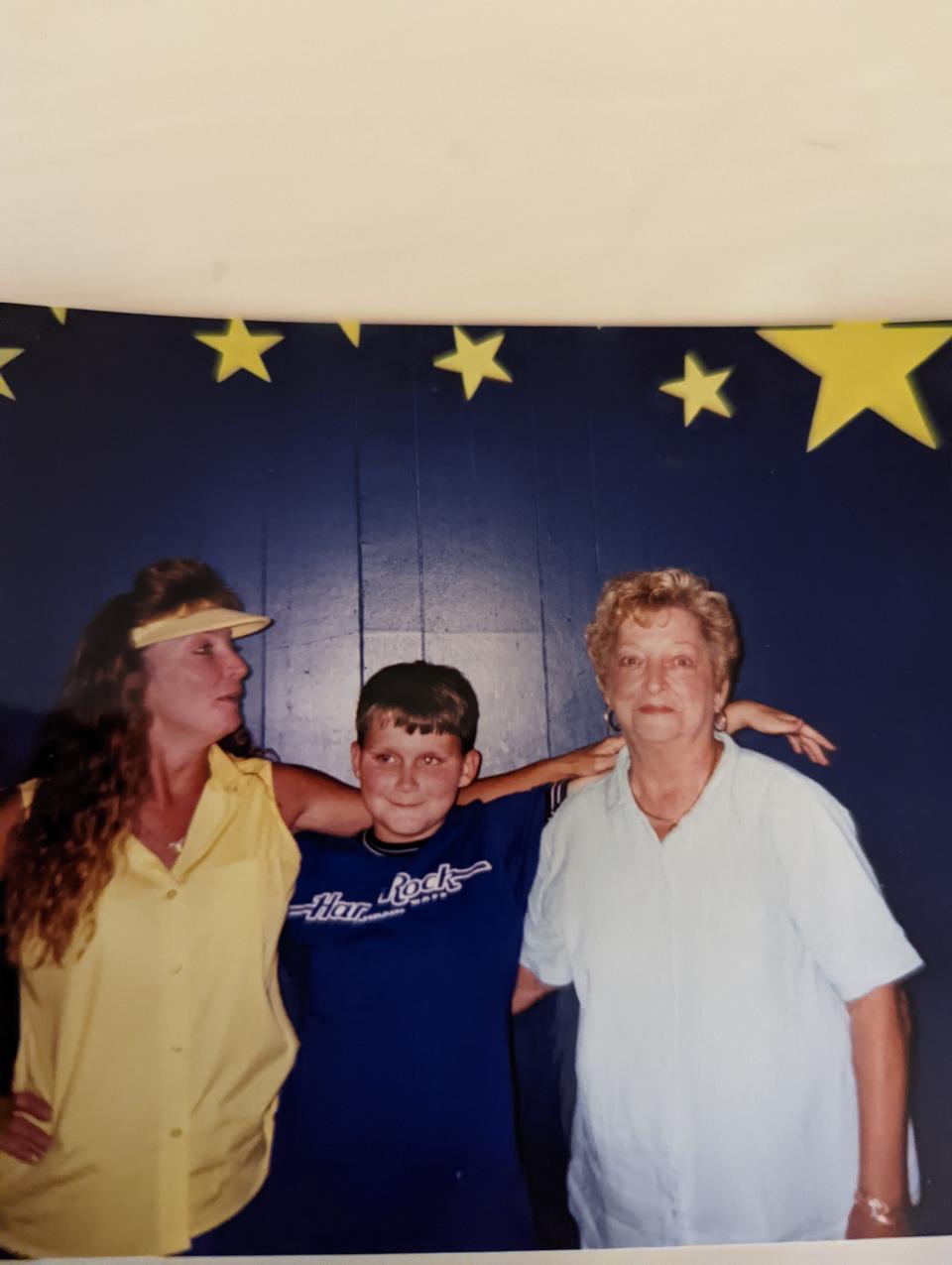 Joshua McLemore is pictured with his aunt, Lita Ladner, and his grandmother, Ruby McLemore. Joshua McLemore, 29, died of multiple organ failure after he was kept in an isolation cell at Jackson County Jail in Brownstown, Indiana for 20 days, according to a federal lawsuit alleging violation of his constitutional rights.