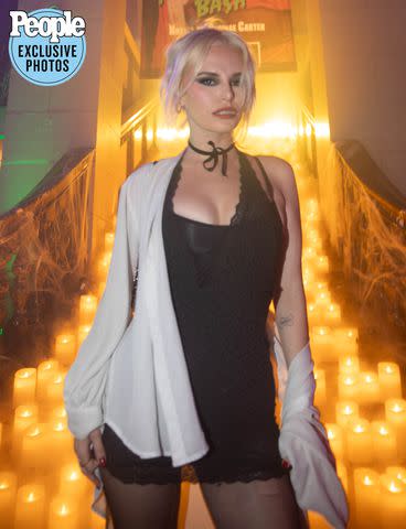 <p>Backgrid</p> Grace McKagan at the NYX Professional Makeup Mon-Stars Halloween bash