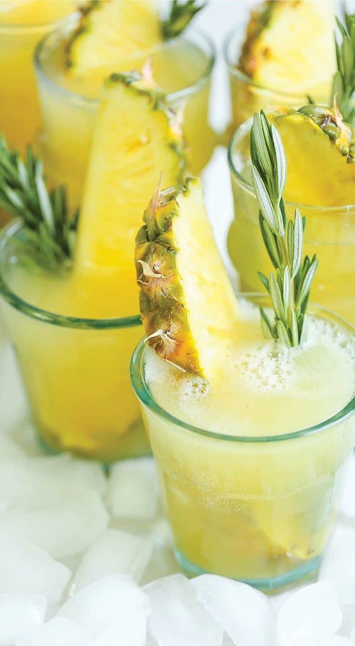 Pineapple cocktails.
