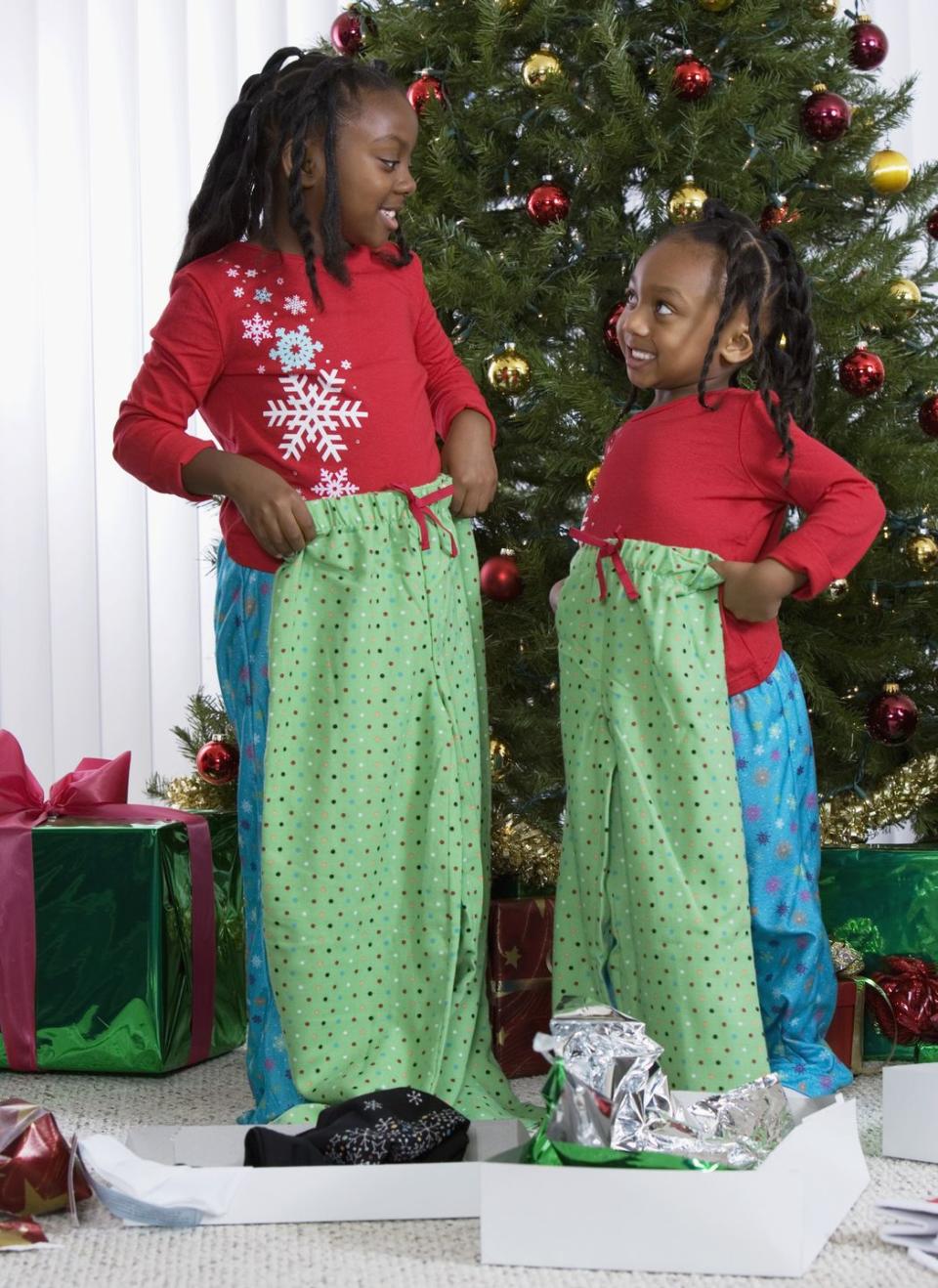 3) Wear matching pajamas with your family or roommates.