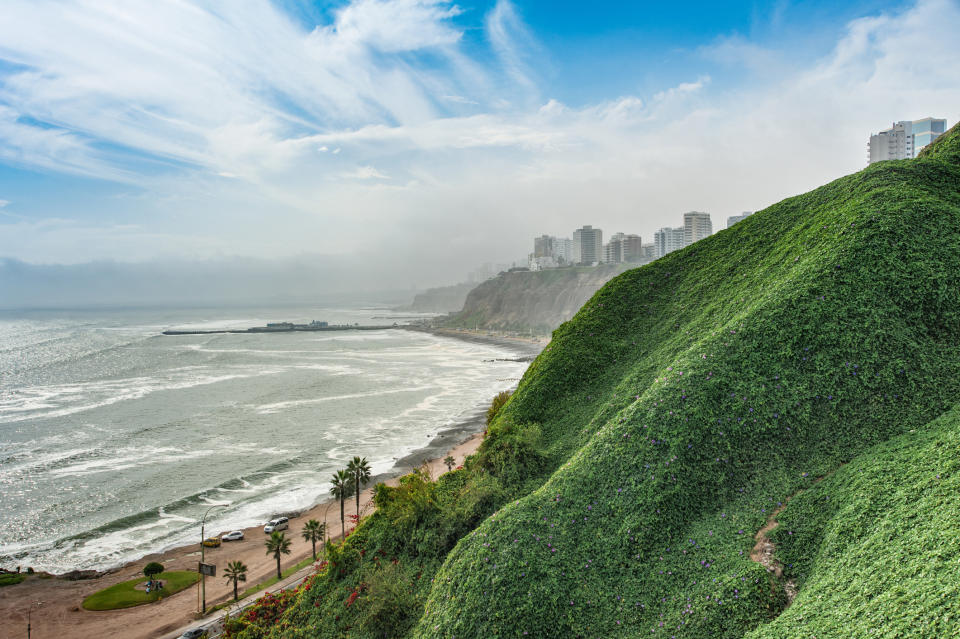 Seaside hills in Lima.