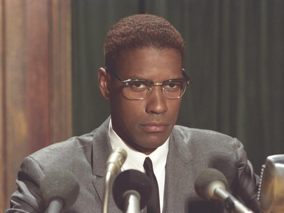 Denzel Washington as Malcolm X (Warner Brothers)