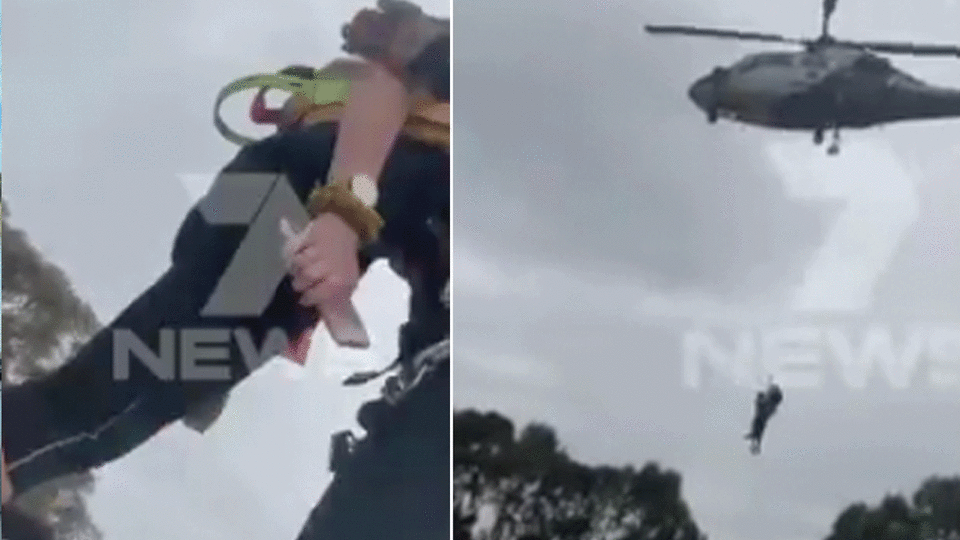 Tropical Cyclone Owen is fuelling wild weather in Victoria. Drivers became trapped on car roofs on a flooded Hume Freeway.