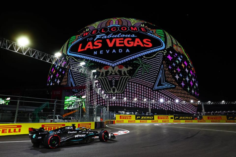 By the time cars were on track, the grandstands were completely empty (Getty)