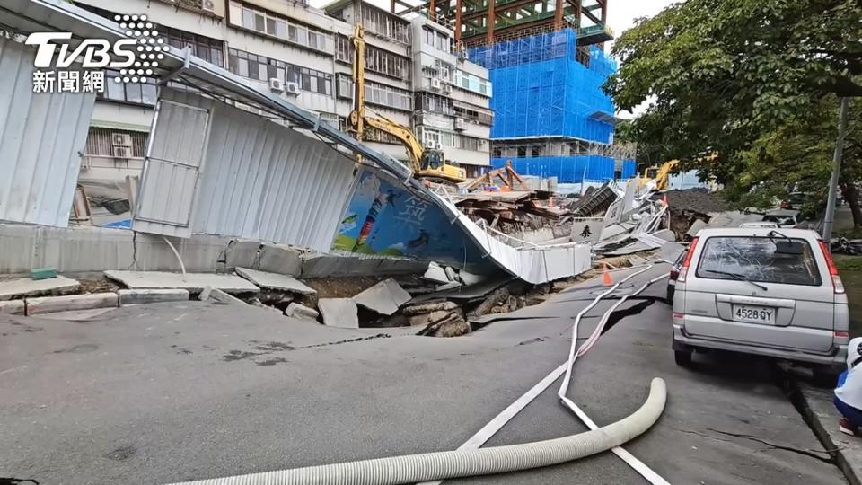 基泰建設建案「基泰大直」出包。（圖／TVBS）