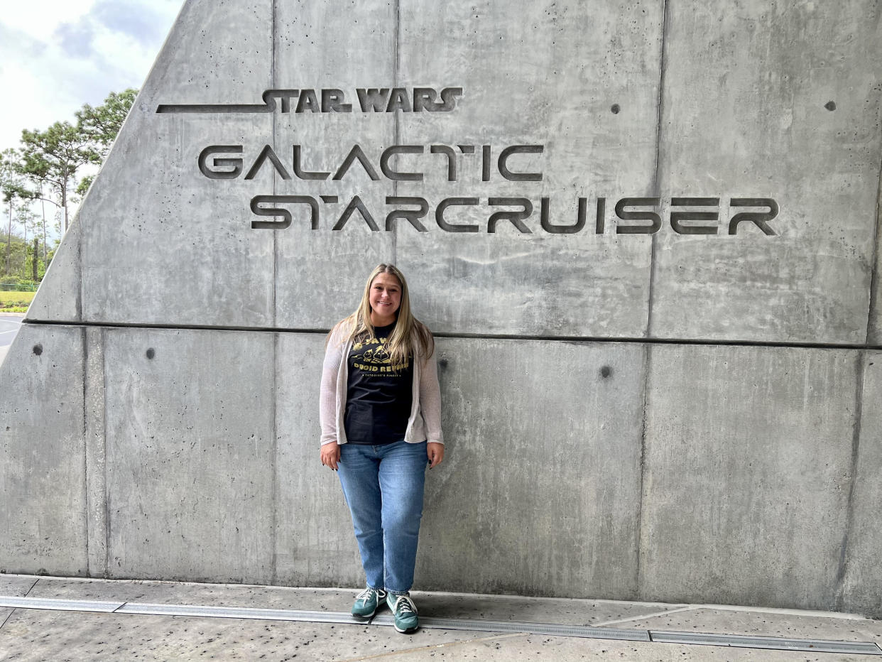 I spent the day aboard the Halcyon Starcruiser, experiencing parts of what guests can expect when they board the ship (not hotel) in 2022. (Photo: Terri Peters)