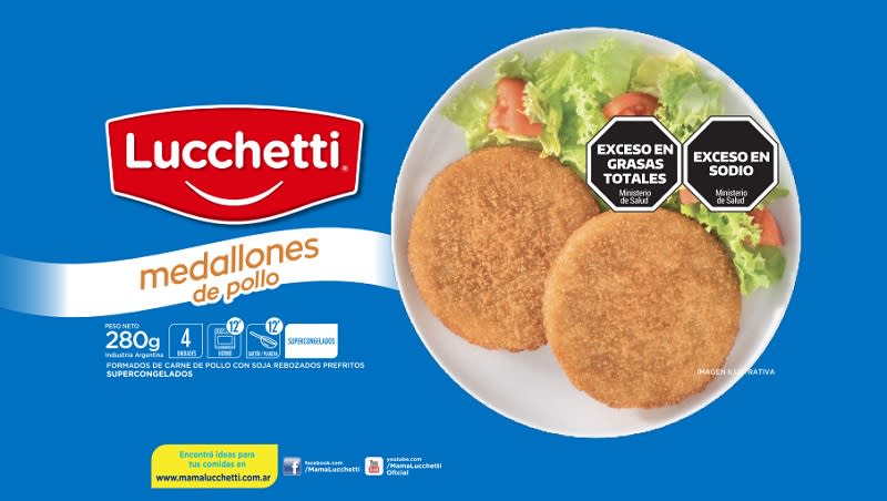 Los medallones de pollo, sin Mamá Lucchetti