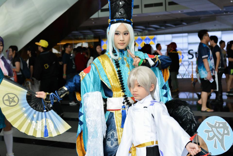 <p>Cosplayers at the Suntec Convention Centre for this year’s Anime Festival Asia Singapore. (Sharlene Sankaran/ Yahoo Singapore) </p>
