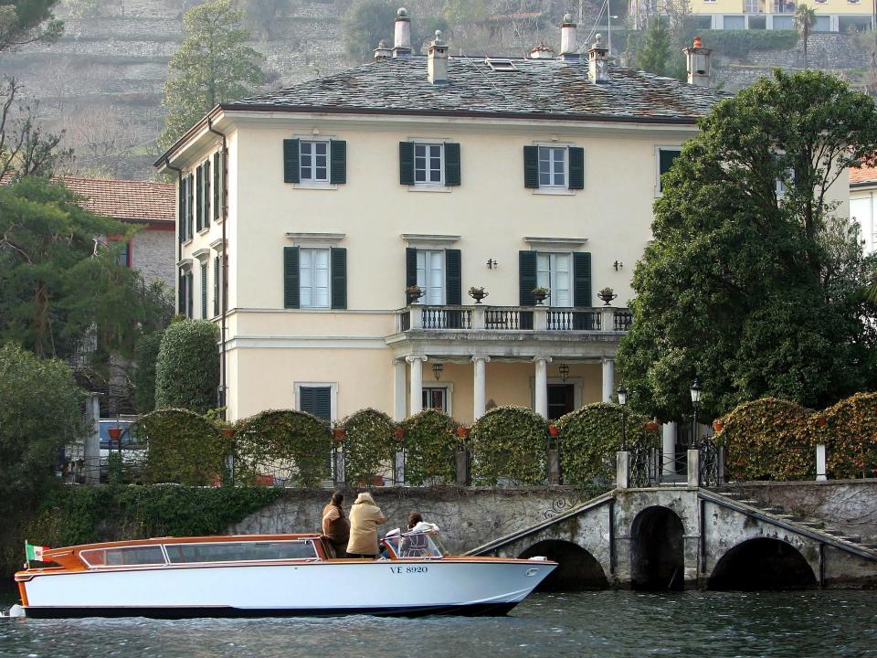 George Clooney Lake Como villa