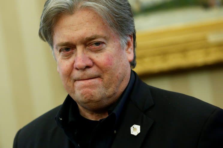 White House senior adviser Steve Bannon. (Photo: Jonathan Ernst/Reuters)