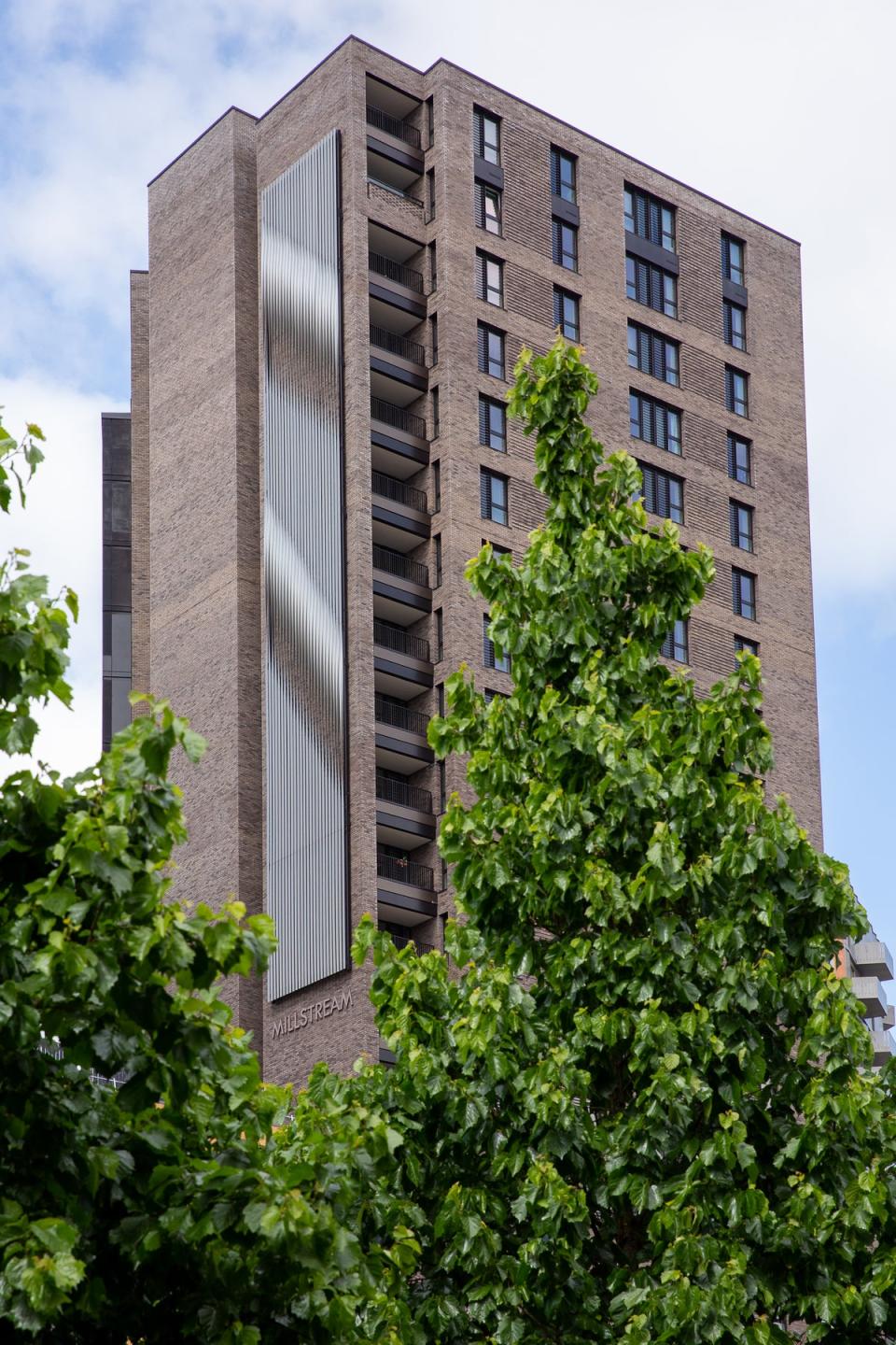 Millstream Tower in Tottenham Hale offers first-time buyers the chance to buy a 25 per cent share of a one-bedroom flat for £87,500 (Handout)