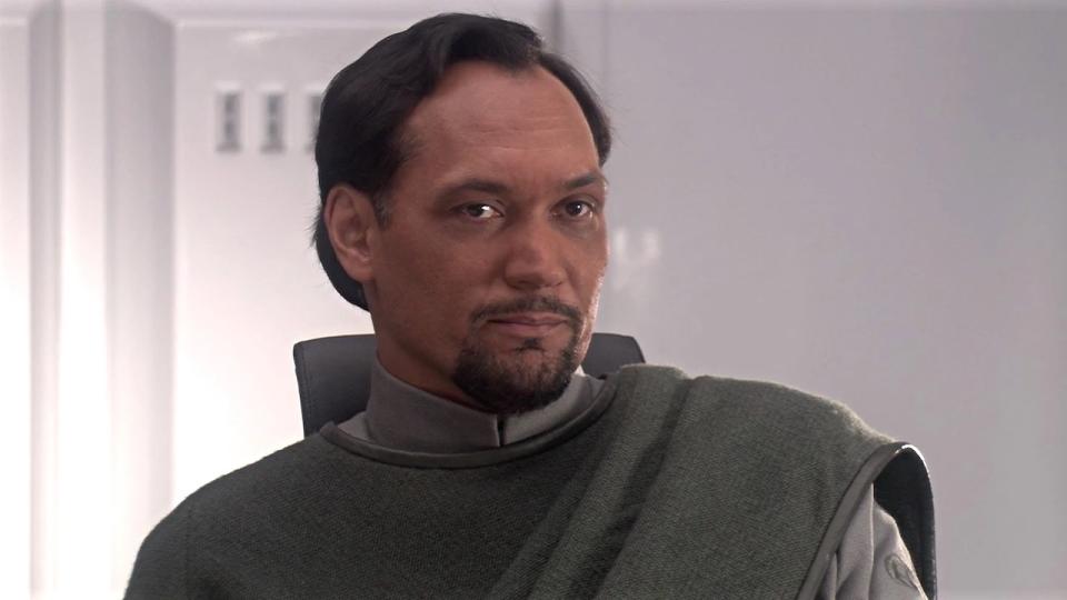 Jimmy Smits' Bail Organa conversing with Yoda and Obi-Wan Kenobi