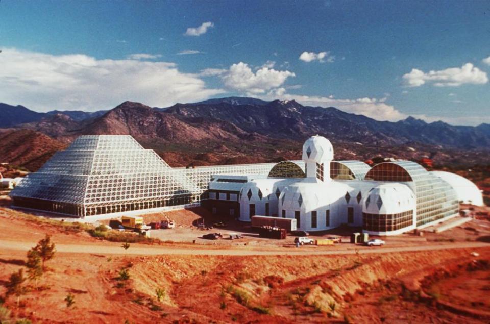 Ziggurat … the futuristic Biosphere 2 complex in the Arizona desert.