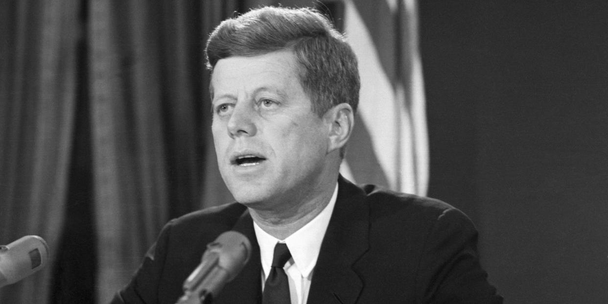 John F. Kennedy during the Cuban missile crisis