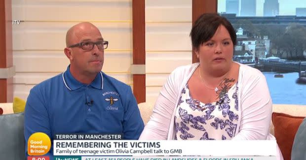 Olivia’s parents appeared on Good Morning Britain to talk about their daughter.