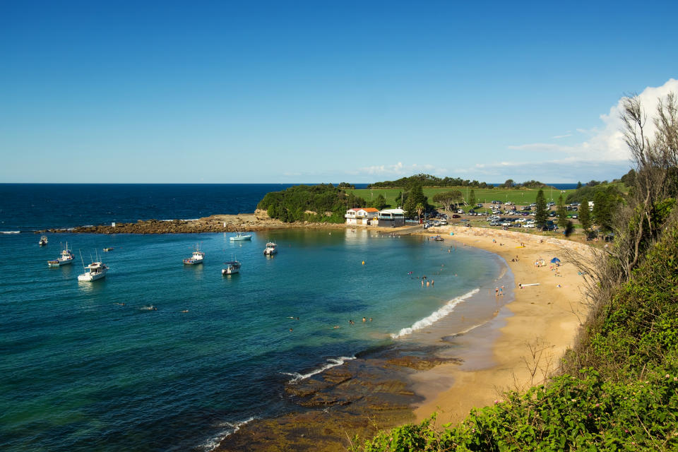 Terrigal Beach on the Central Coast of NSW, Australia.