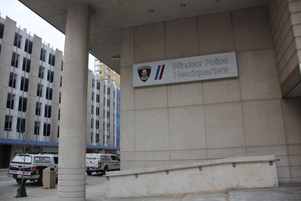 Windsor police headquarters in downtown Windsor seen in a file photo.