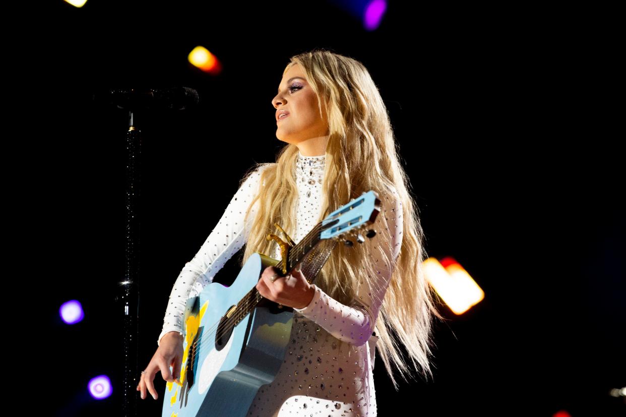 Kelsea Ballerini performs during the Jack Daniel’s New Year’s Eve Live: Nashville’s Big Bash at Bicentennial Park  in Nashville , Tenn., Saturday, Dec. 31, 2022.