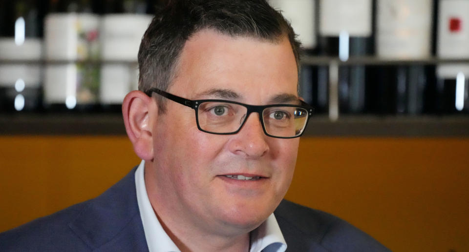 Victorian Premier Daniel Andrews speaks to the media during a press conference in Melbourne, Sunday, November 7, 2021. Source: AAP