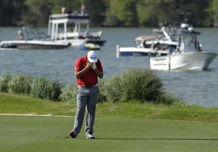 Mar 26, 2017; Austin, TX, USA; Jon Rahm of Spain lost to Dustin Johnson of the United States in the final round of the World Golf Classic - Dell Match Play golf tournament at Austin Country Club. Mandatory Credit: Erich Schlegel-USA TODAY Sports