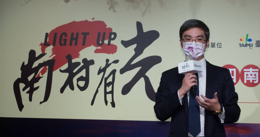 南山人壽副董事長尹崇堯於今年2月10日，出席與台北市政府共同贊助支持的《LIGHT UP 南村有光》活動。（圖／黃威彬攝）