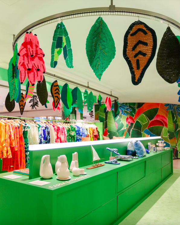 The Farm Rio pop-up store at Rinascente in Milan.