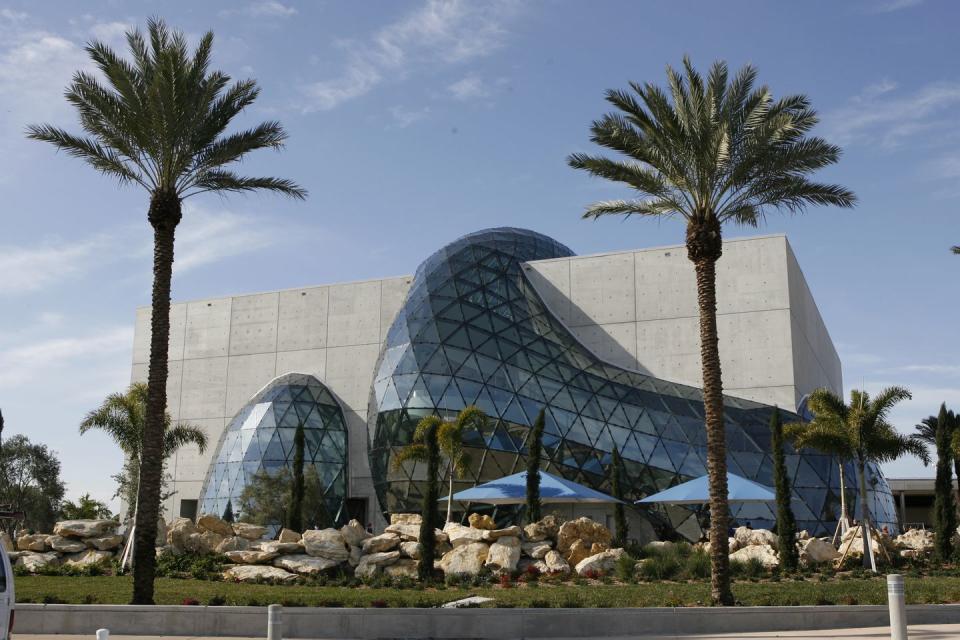 <p><a href="https://thedali.org/" rel="nofollow noopener" target="_blank" data-ylk="slk:The Dali Museum;elm:context_link;itc:0;sec:content-canvas" class="link ">The Dali Museum </a></p><p>This St. Petersburg museum has captured the spirt of the famous and bizarre artist, with from the quirky sculptural design that shapes the space to a garden filled with melting benches. They also have rotating exhibitions on other famed artists that were contemporaries of Dali’s like Diego Rivera and Frida Kahlo. <br></p>