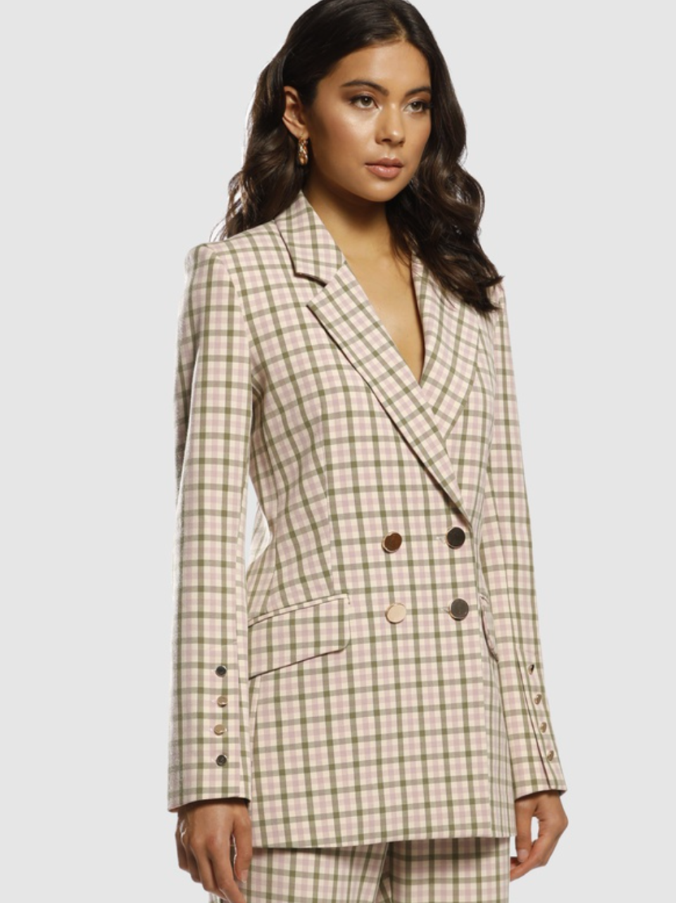 checked blazer 