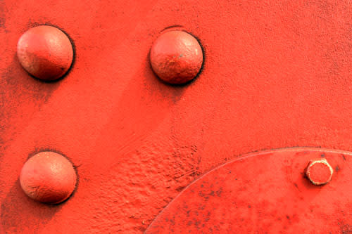 Golden Gate Bridge rivets, photo by Mason Cummings.