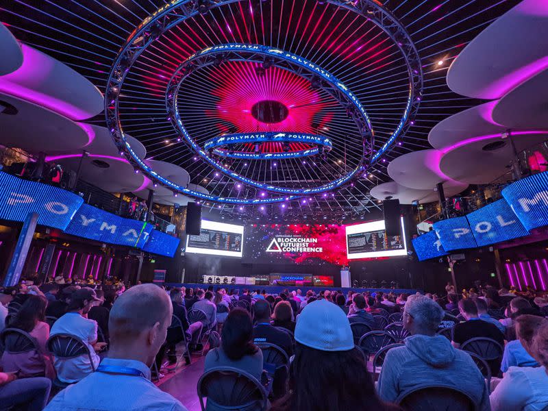 There was a full house at Day 1 of the Blockchain Futurist Conference in Toronto. (Aoyon Ashraf/CoinDesk)