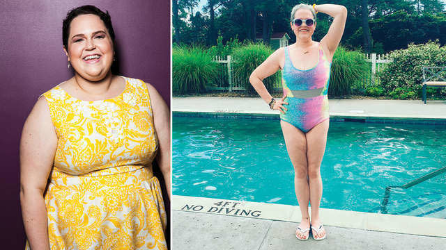 I'm 5ft and weigh 168 lbs - I tried a viral 'tummy control' swimsuit from  , the fit is insane