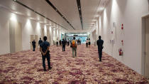 <p>The Departure Hall of the new Seletar Airport passenger terminal. (PHOTO: Yahoo News Singapore / Dhany Osman) </p>