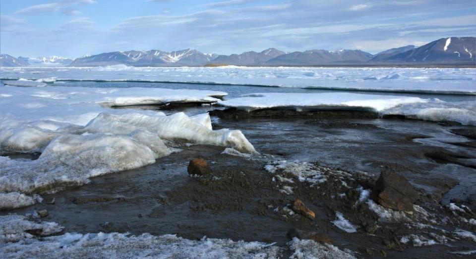 Die Insel bei Grönland besteht hauptsächlich aus kleinen Schlick- und Kieshügeln. Sie könnte nach einem großen Sturm entstanden sein, der mit Hilfe des Meeres nach und nach Material vom Meeresboden zusammengeschoben hat.