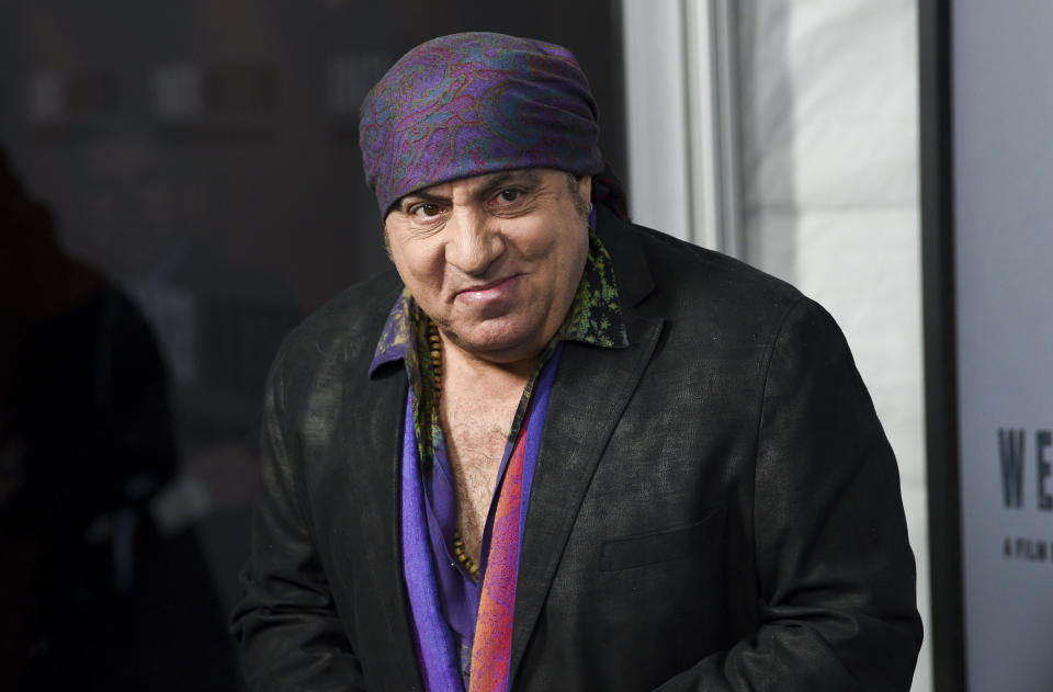 FILE - Musician Steven Van Zandt attends the special screening of "Western Stars" at Metrograph on Oct. 16, 2019, in New York. Van Zandt's memoir "Unrequited Infatuations,” released on Tuesday, Sept. 28. (Photo by Evan Agostini/Invision/AP, File)