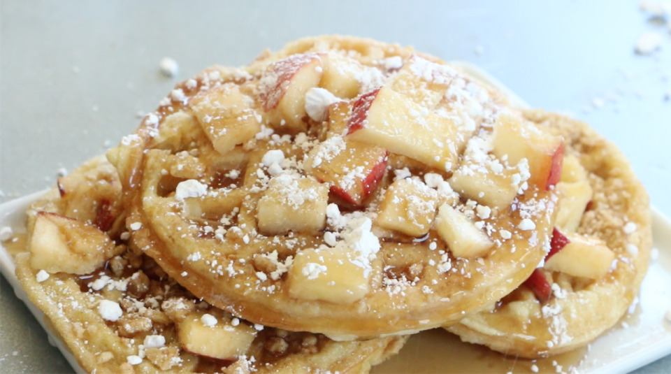 Apple Cinnamon Waffle French Toast