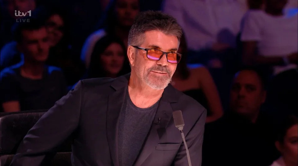 simon cowell in the live britains got talent semi final