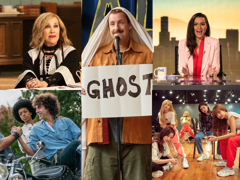 Netflix's list of October titles include Season 6 of "Schitt's Creek," "Hubie Halloween," "Sarah Cooper: Everything's Fine," "The Trial of the Chicago 7" and "BLACKPINK: Light Up the Sky."