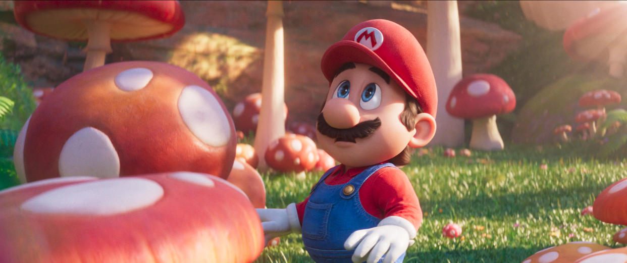 Mario in The Super Mario Bros. Movie. 