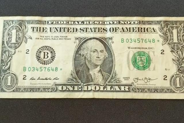 De colección: Billetes de 1 dólar se venden en $600 dólares