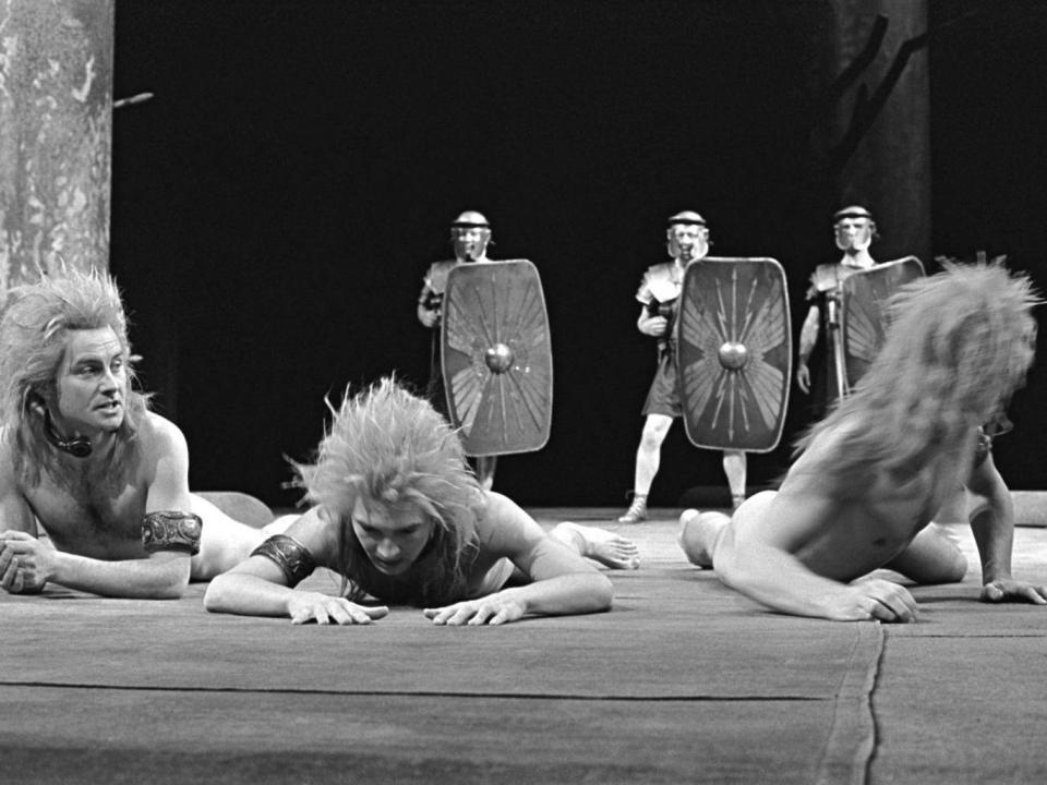 ‘The Romans in Britain’ at the National Theatre, 1980 (Douglas Jeffery, Victoria and Albert Museum)