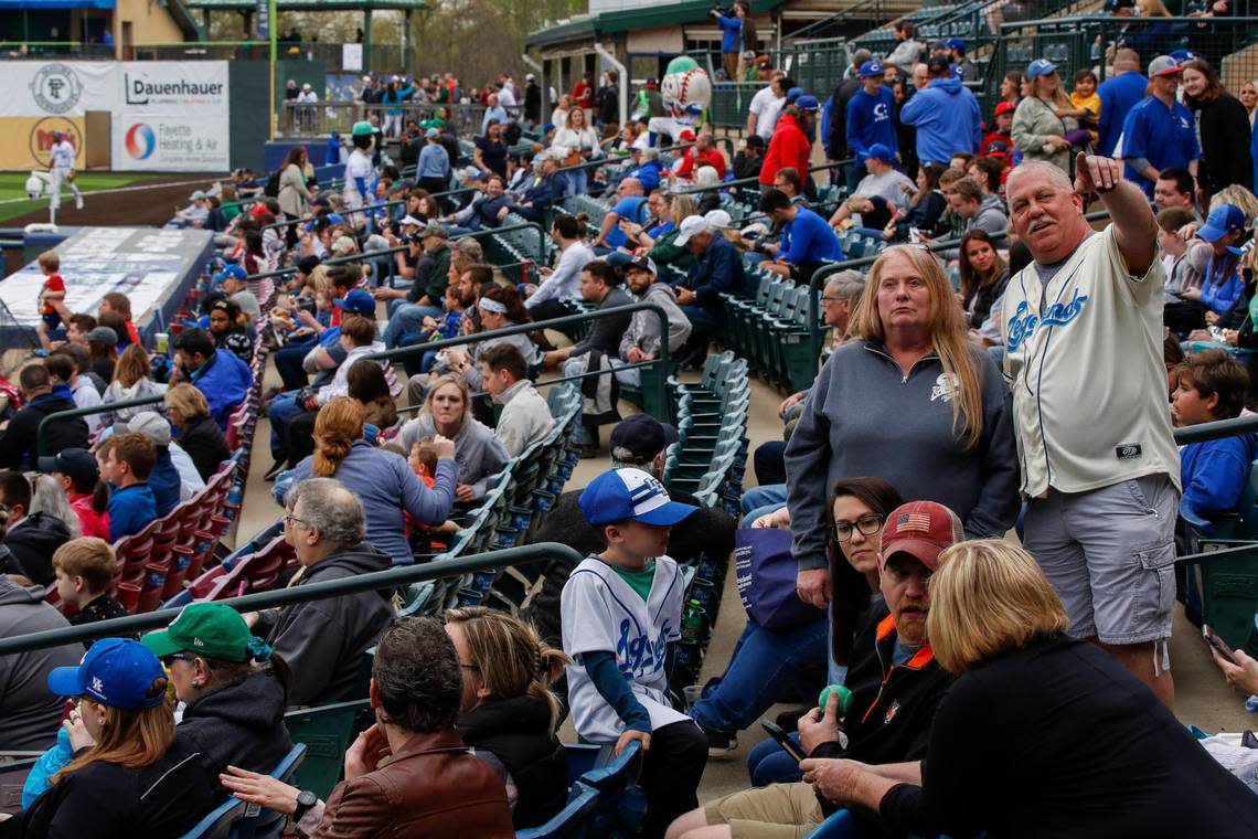 Fans gather to experience Opening Day for the Lexington Legends at Wild Health Field in Lexington last spring.