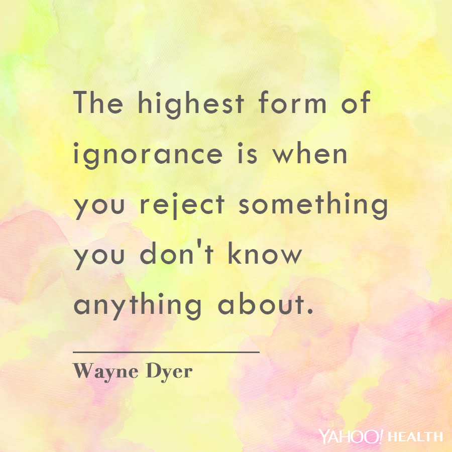 Wayne Dyer on keeping an open mind