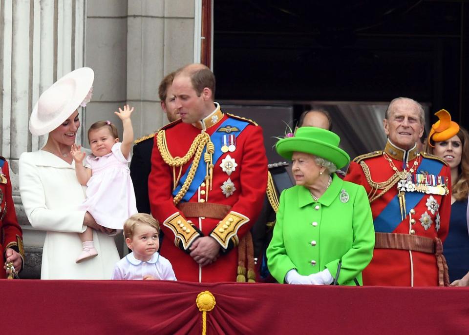 <p>Celebrations are held for the Queen Elizabeth's <a href="https://www.townandcountrymag.com/society/tradition/news/g2352/queen-90th-birthday-party-pictures/" rel="nofollow noopener" target="_blank" data-ylk="slk:90th Birthday;elm:context_link;itc:0;sec:content-canvas" class="link ">90th Birthday</a>, but it's her coat (and her great-grandchildren) that end up grabbing headlines.</p>