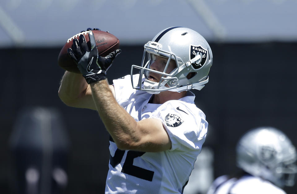 Jordy Nelson in silver and black. Weird. (AP Photo/Rich Pedroncelli)