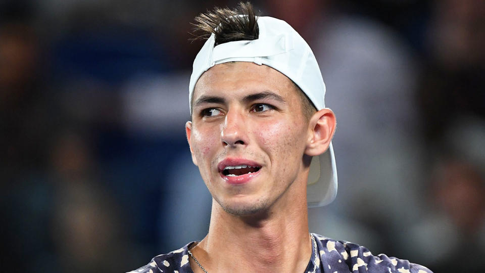 Seen here, Alexei Popyrin at the 2020 Australian Open tennis grand slam.