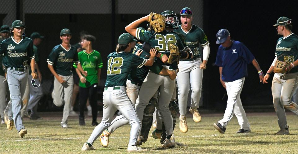 The Island Coast High Gators captured a 3-2 victory over Parrish Community High Bulls in the Class 5A-Region 3 quarterfinals Tuesday night at the Bulls field in Parrish.