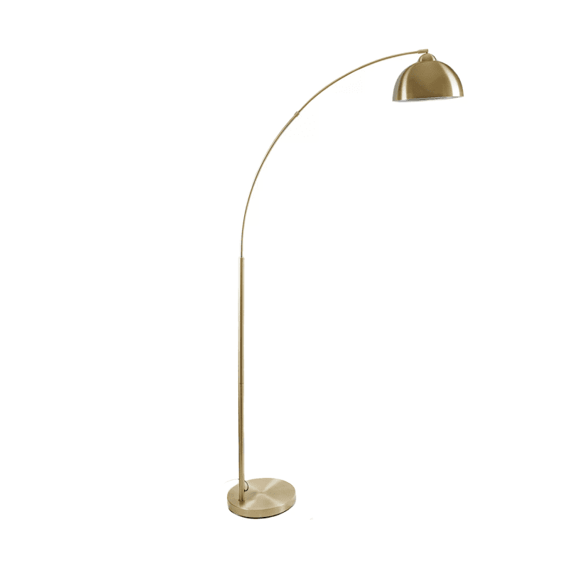 Joss & Main Santori 79'' Antique Brass Arched Floor Lamp