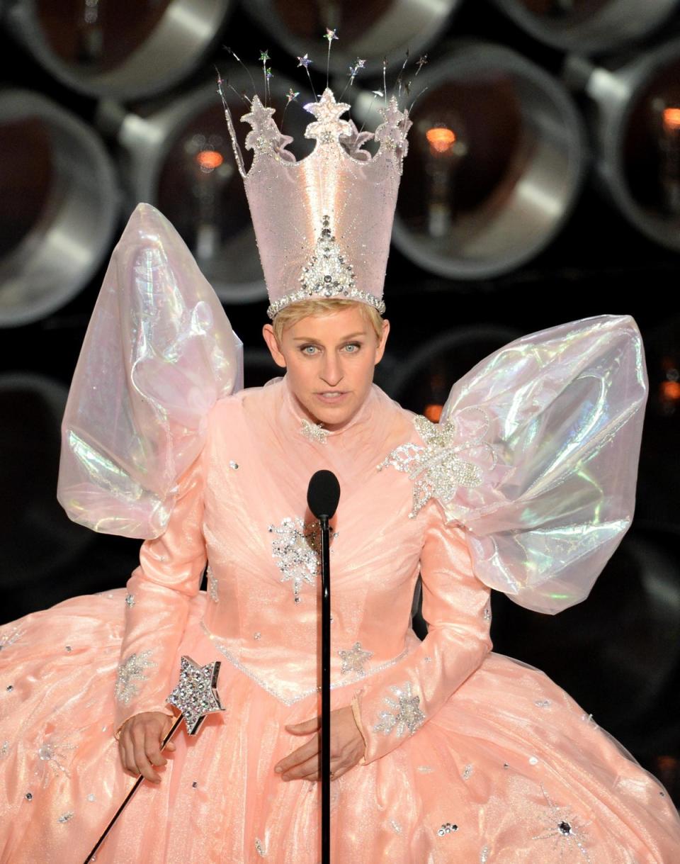 Ellen DeGeneres: The comedian and talk show host wasn’t met with the fondest reception when she hosted the ceremony in 2007. But her 2014 return was a much tighter affair, and was instrumental in reconfiguring the Oscars for social media age. DeGeneres was a consummate luvvie and kept the humour low-key and respectful. The ceremony peaked with a star-studded selfie live on air, taken with a host of A-listers that included Bradley Cooper, Jennifer Lawrence, Brad Pitt, Angelina Jolie, Meryl Streep and Julia Roberts. The image would quickly become the most popular tweet of all time (now sitting in third), with a current total of over 3.3 million retweets. (Getty Images)